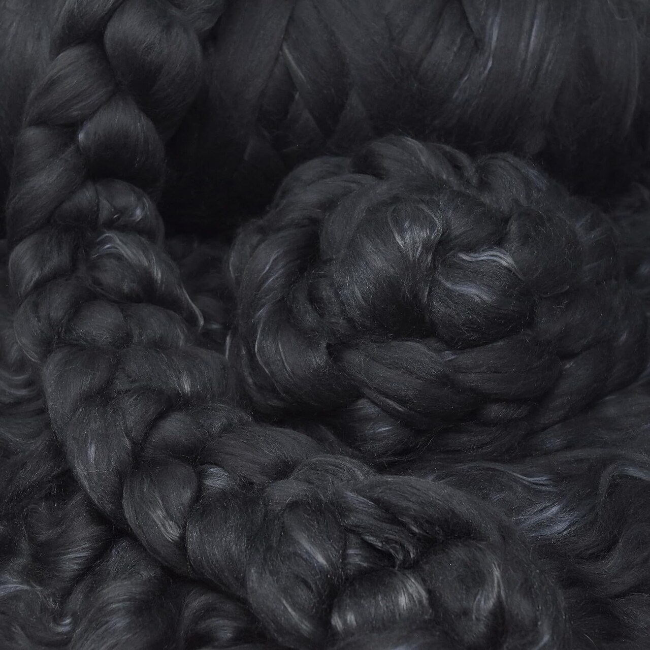 Merino Silk Luxe Tonal Designer Blend. Superfine Merino, Mulberry Silk, Tussah Silk. Top Roving for Spinning or Felting.